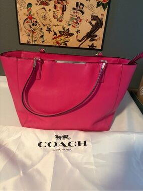 Coach Madison Saffiano Leather East/West Tote 29002